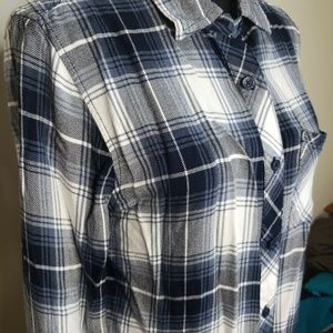 Beachlunchlounge Boyfriend Flannel Navy & White